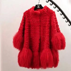 Fashion Bright Color Puffer Down Coat Fur Coat OEM For Women