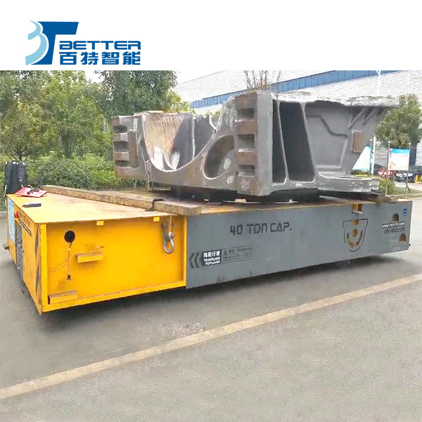 Battery Powered High Capacity Trackless Transfer Cart for Die Plant Cargo