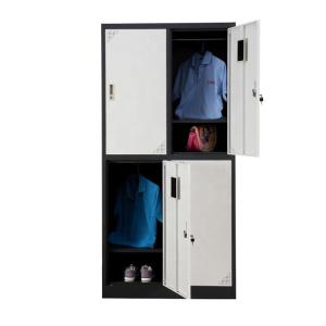 Office Home Gym RAL Color 4 Door Steel Locker Cabinet