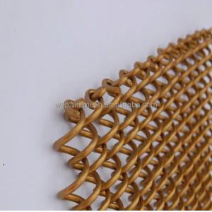 Lightweight Aluminum Decorative Metal Coil Mesh Curtain