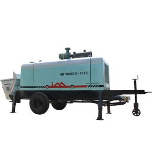 Quality Electric Remote Control Hydraulic Concrete Pump With 80m3 / h Concrete Delivery 12.5Mpa Pressure for sale