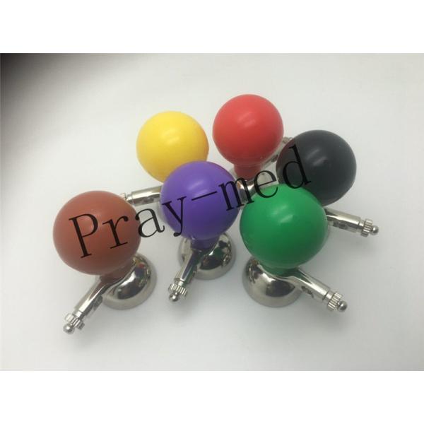 Chest Reusable ECG Electrodes Nickel Metal Material Adult Din 3.0 / 4mm 6 Color Bulbs