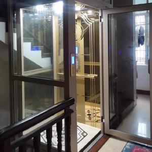 China Residential See-Through Hydraulic Elevator – Compact Pitless Home Lift on sale