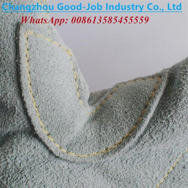 Cow Split Leather Cut Resistant HPPE Anti Cut 13G Thickened Finger Covered Protective Work Hand Gloves