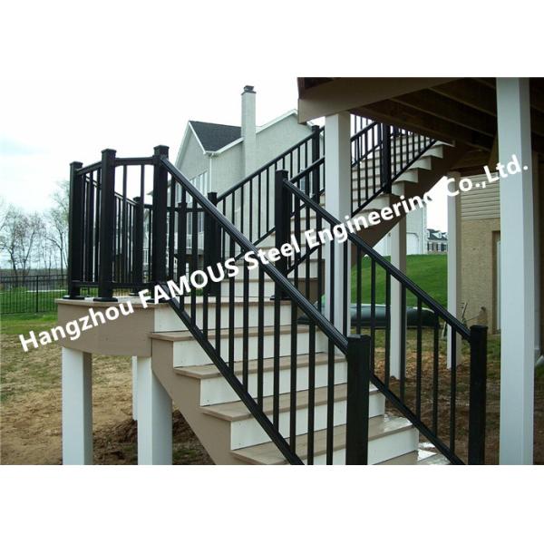 Buy 1200mm Height Customized Balustrade Aluminum Stair Handrail For Balcony at wholesale prices