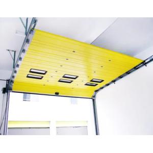 Manual Operation Insulated Sectional Overhead Doors Durable Steel Insulating