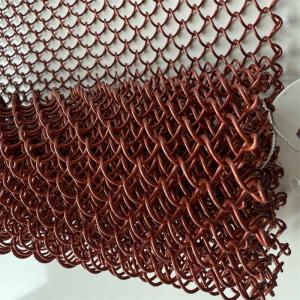 Heavy Duty Metal Chain Link Mesh Maximum Width 12 Meters Customizable Aperture