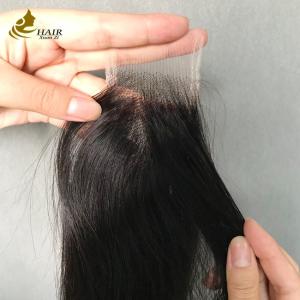 Straight Natural Black 2x6 Transparent Lace Human Hair Lace Closure