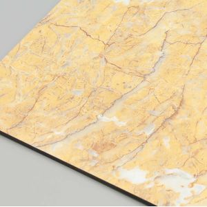 1M - 1.75M Brown Anti Scratch Marble Acp Wall Panel Decoration Aluminium