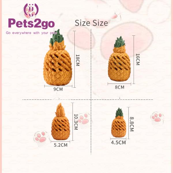 Pineapple Shaped Large 9*18CM Pet Chew Toys For Dog