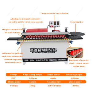 Automatic Straight Line Edge Bander High Speed Edge Banding Machine Weight KG