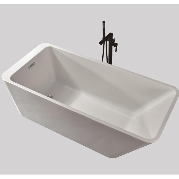 Buy Contemporary White Acrylic Jetted Free Standing Tub Soaking Bathtub at wholesale prices