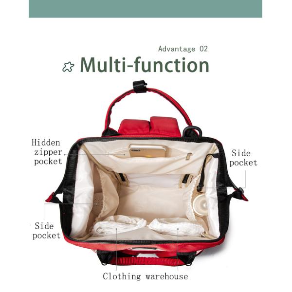 New Mommy Bag Multifunctional Large Capacity Waterproof Maternity Diaper Bag Lightweight Backpack For Mom&Dad