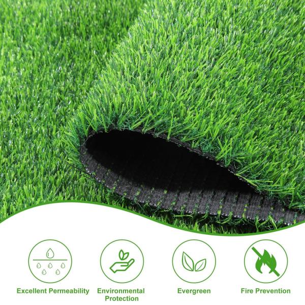 200 Stitches/M PE Material Non Infill Artificial Turf 50mm 18000 Dtex For