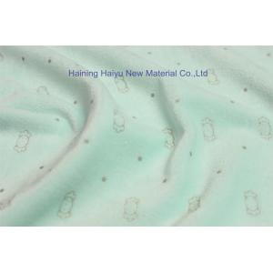 Foil prined Animal Print Baby Knit Fabric By The Yard Fleece Fabric For Baby