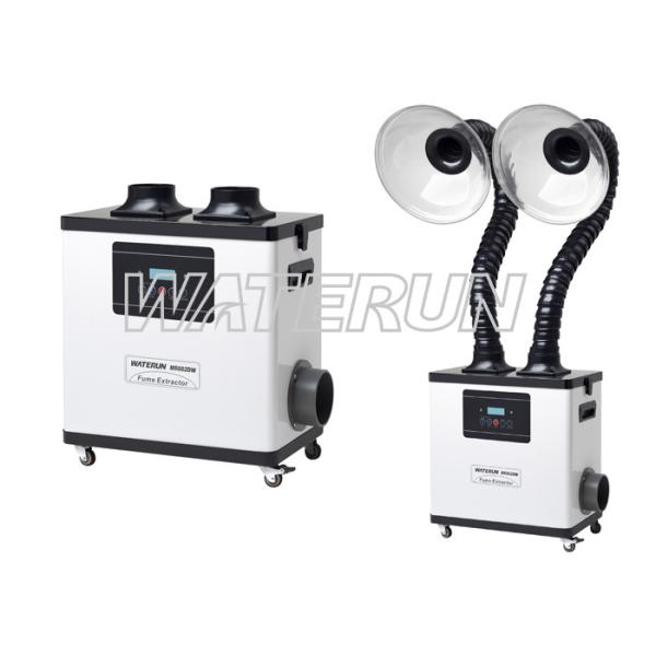 110V White Moxibustion nail salon fume extractor Equipment with Double Arms