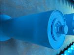 Blue Self Aligning Conveyor Guide Roller Buffer 219mm Diameter