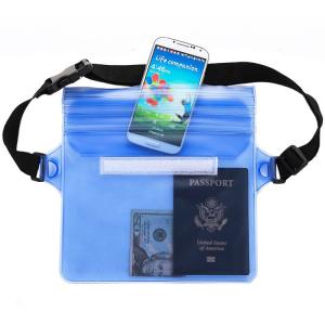 China Adjustable Waterproof Belt Bag , Screen Touchable Swimming Waist Bag on sale