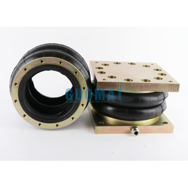 Double Convoluted Industrial Air Bags LHF200/212-2 Rubber Air Spring With Cover Plate