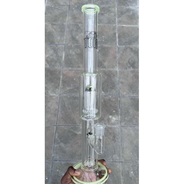 34mm Male Female Freezable Glycerin Coil Glass Ash Catcher for Smoking Water