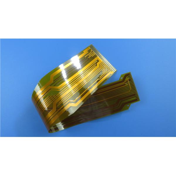 Adhesiveless Flexible Printed Circuit FPC Built on Transparent Thin Glueless Polyimide With Gold Plated for Tracking