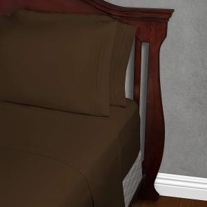 Solid Pattern Microfiber Bed Sheet Set 133 * 60 Fabric Density