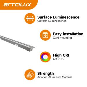 A2Q0G Recessed Diagonally Illuminated Cut-to-Length Home Decorative Strip Light