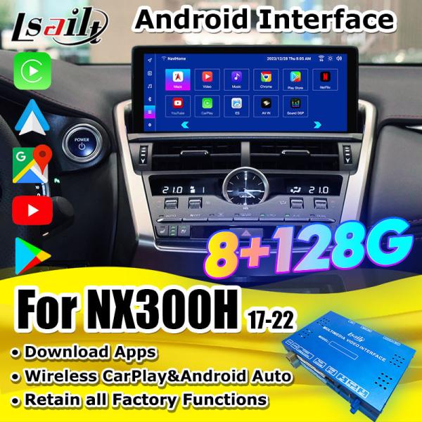 Buy Lsailt 8+128G Qualcomm Android Interface for Lexus NX NX200H NX300 2013-2021 Included YouTube, NetFlix, CarPlay at wholesale prices