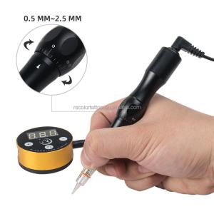 MTS Dermografo Microblading Tattoo Machine Kit Quiet Motor Permanent Makeup Pen for Eyebrows and Lips