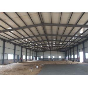 Quality Painted Prefabricated Steel Structures / Prefab Metal Warehouse Building for sale