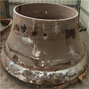 Mn14Cr2 Mn18Cr 540 HB Tensile Crusher Concave Crusher Mantle Bowl Liner