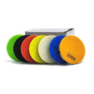 100 Grit 7 Step Dry Diamond Polishing Pads 4" 100mm