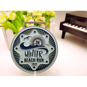 2.5mm Thickness Zinc Alloy 5k Running Medals For Sporting Events