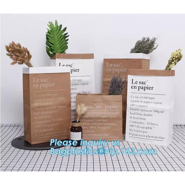 Gold foil stamp matt laminated black handle rope hair extension packaging bag red paper bag,Handle Brown Kraft Gift Pape