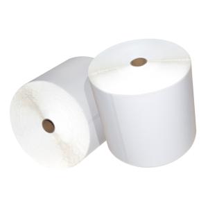 Barway 80mm White Vinyl Sticker Roll 5000pcs Plain Sticky Labels