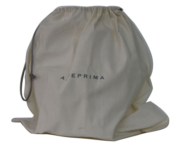 Natural color of plain cotton bags with drawstrings for laundry