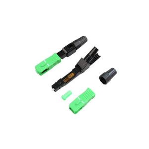 Alligator screw clip, push-pull ring, SM, 60mm, for drop cable, flat input, SC