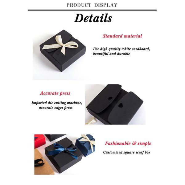 Recyclable 350gsm paper Wedding Favour Packaging Box For Chocolate Cookie Candy Packing