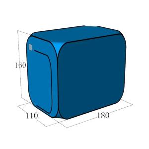 Quadrilateral compartment refuge isolation room simple quick-open folding tent