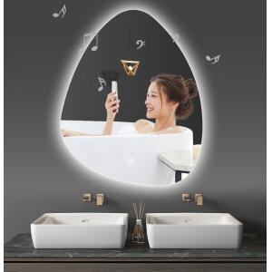 Irregular LED Round Bathroom Mirror 6500K 3200K Luxury Illuminated Bathroom