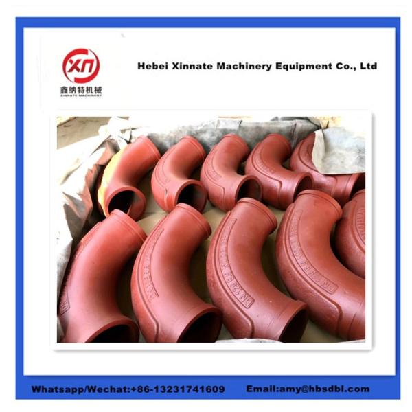 R275x90D Cast Concrete Pump Elbow Single Wall Twin Wall 20# Concrete Pump Pipe Bend