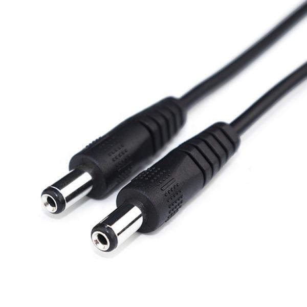 OEM 1M 3M 12V 5V Male To Male 2 Cores 5.5X2.5mm 5.5X2.1mm 1.35x3.5mm DC Power Cable