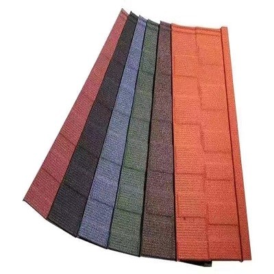 Buy 1340mm X 420mm Color Stone Coated Steel Roofing Tile / Sheets For House at wholesale prices