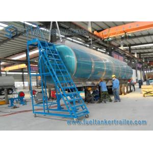 Mechanical / Pneumatic Loading Tri-Axle FUWA Oil Tank Trailer 50000L