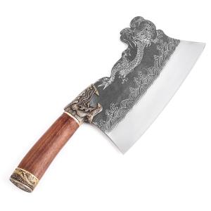 HRC58 Sharp Blade Handmade Custom Machete Kitchen Knives Carbon Steel