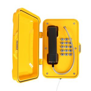 SIP VoIP Analog Industrial Weatherproof Telephone IP65-IP67 With Full Keypad