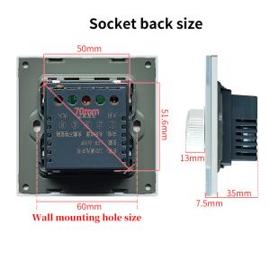 Socket Accessories Industrial Heat Resistant Plastic Electrical Dimming Switch