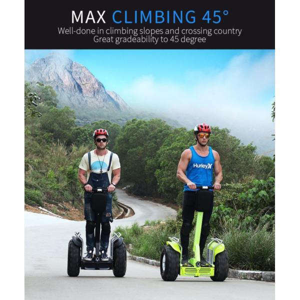 Big Tire Brushless Segway Human Transporter Double 72V 8.8Ah Lithium Battery