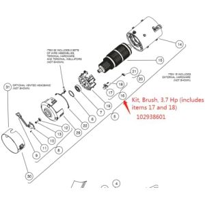 Brush Set Motor Brush for Clubcar 102938601