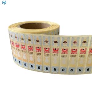 Paper Adhesive Customized Tax Stamp Anti Counterfeit Holographic Security Design
